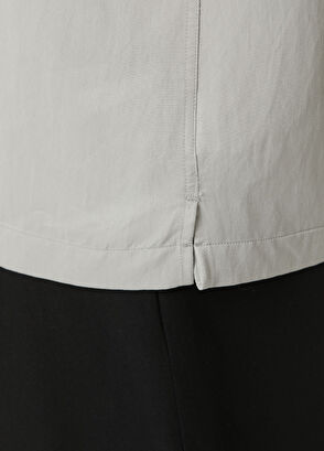 Beymen Club Gri Cepli Oversize Fit Kısa Kollu Gömlek - 7