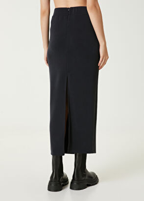 Black Midi Skirt Beymen Club Black Midi Skirt - 5