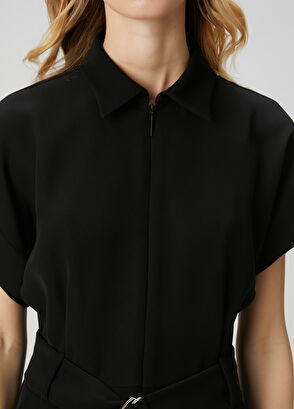 Beymen Club Siyah Kemerli Tulum - 6