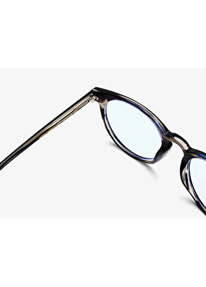 MessyWeekend Cophenagen New Depp Bio Acetate Grey Light Blue Unisex Sunglasses - 4