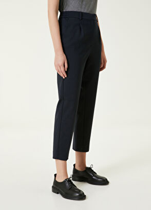 Beymen Club Navy Pleated Cigarette Trousers - 3