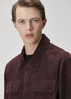 Beymen Club Plum Suede Shirt - 6