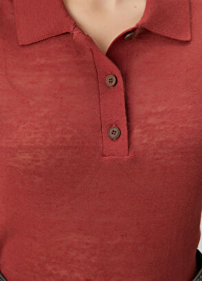 Beymen Club Tile Linen Polo Sweater - 6