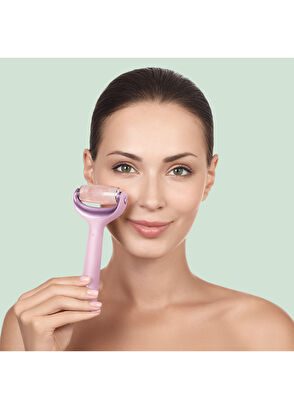 Geske MicroNeedle Face & Body Roller Pembe Mikro İğneli + Buz Başlığı + Pembe Kuvars Başlıklı Dermaroller Yüz ve Vücut Cihazı - 3