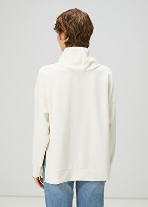 Beymen Club Ekru Dökümlü Sweatshirt - 5