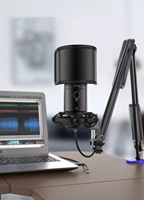 Fifine T683 Usb Type C Profesyonel Siyah Mikrofon Seti - 6