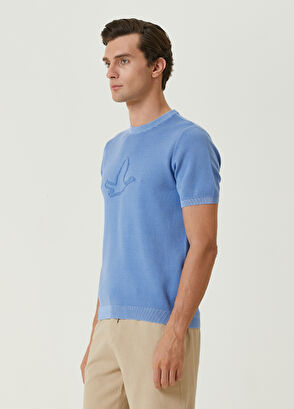 Beymen Club Blue Bird Contoured Short Sleeve Sweater - 5