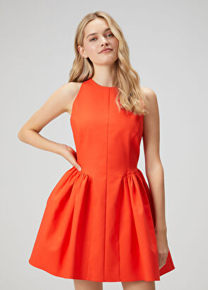 Beymen Club Kırmızı Prenses Kesim Mini Elbise - 4