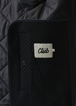 Beymen Club Navy Blue Quilted Bomber Jacket - 8