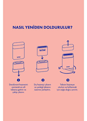 Wild Honey Bee + Honey & Cactus Flower Stick Kadın Deodorant + Refill 40 gr - 6