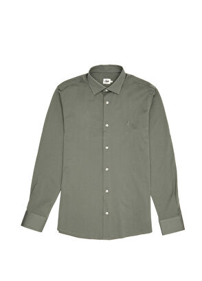 Beymen Club Slim Fit Green Stretch Shirt - 8