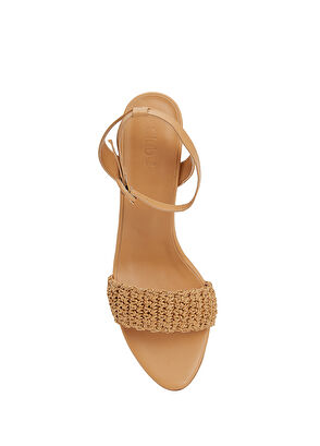 Beymen Club Nude Straw Heeled Sandals - 4