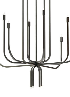 Waxy Design Studio Candle Koyu Metalik Gri Led Avize - 3