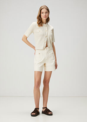 Beymen Club Beige Glitter Knit Jacket - 3