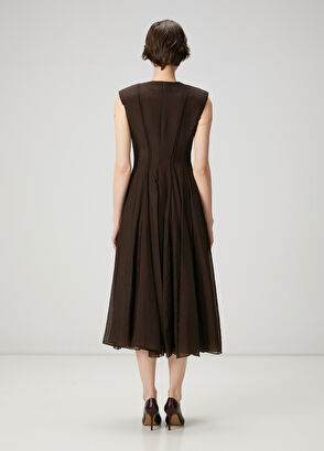 Beymen Club Brown Midi Dress - 6