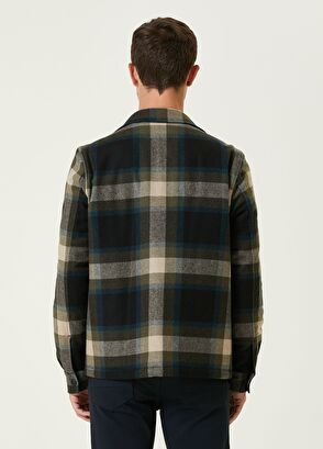 Beymen Club Renk Geçişli Ekose Desenli Flanel Yün Dış Gömlek - 5