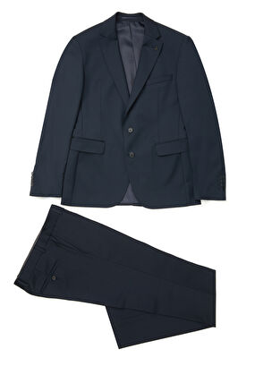 Beymen Club Drop 6 Navy Blue Classic Wool Suit - 12