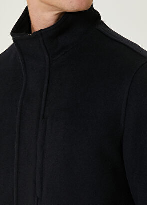 Beymen Club Lacivert Yün Flanel Kaban - 6