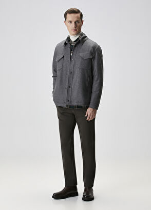 Beymen Club Grey Wool Outer Shirt - 3