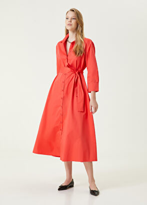 Beymen Club Mercan Midi Gömlek Elbise - 3