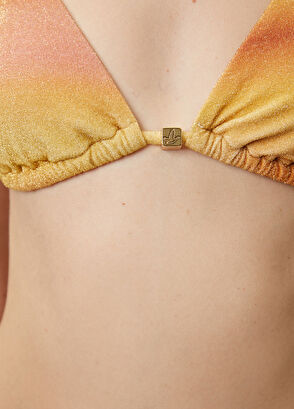 Beymen Club Multicolored gradient lurex bikini top - 8