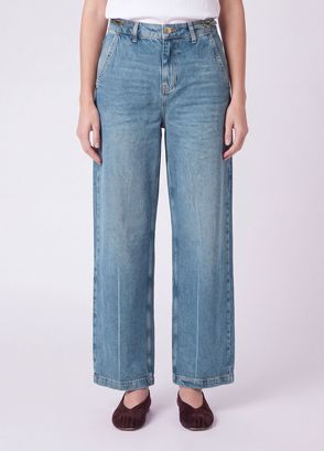 Beymen Club Straight Fit Açık Mavi Jean Pantolon - 3