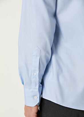 Beymen Club Non-Iron Custom Fit Blue Shirt - 7