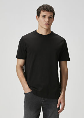 Beymen Club Black Logo Detailed Jersey T-Shirt - 3