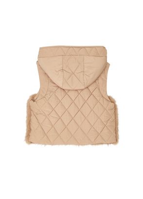 Beymen Club Beige Back Puff Fur Vest - 7