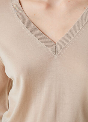 Beymen Club Camel Basic Yün Kazak - 6