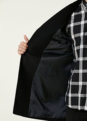 Beymen Club Black Woolen Cashmere Coat - 9