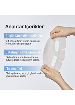 Lepique Glass Skin 14Days Miracle Collagen Mask Kırışıklık ve Leke Önleyici Parlatıcı Düşük Moleküllü 4'lü Kolajen Maskesi  - 5