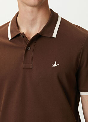 Beymen Club Kahverengi Ekru Polo Yaka T-shirt - 5