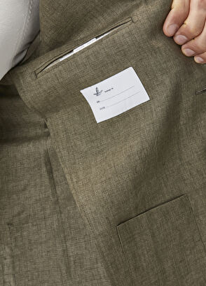 Beymen Club Light Khaki Linen Jacket - 8
