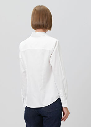 Beymen Club Slim Fit Non-Iron White Classic Shirt - 4