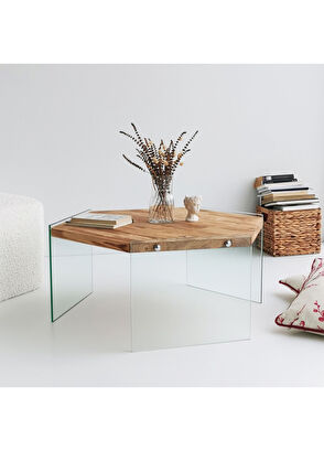 Neostill Hexagon Ahşap Orta Sehpa - 6