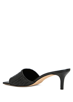 Beymen Club Black Braided Women's Leather Mules - 8