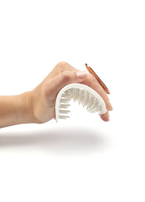 Manta Hair Original White Rose Gold Brush for Brittle Hair and Sensitive Scalp - 4