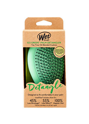 Wet Brush Go Green Palm Detangler Çay Ağacı Yağlı Saç Fırçası  - 6