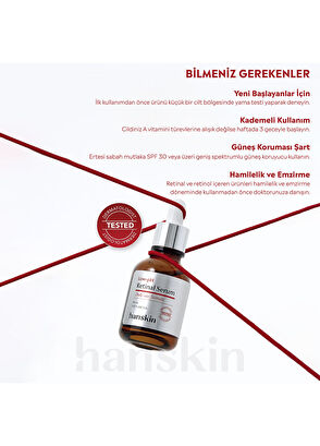 Hanskin Low-pH Hassas Ciltler İçin Günlük Yaşlanma Karşıtı Retinal Cilt Serumu 30 ml - 6