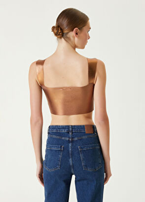 Network Bakır Rengi Askılı Triko Büstiyer - 6