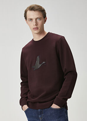 Beymen Club Plum Logo Detail Long Sleeve T-Shirt - 3
