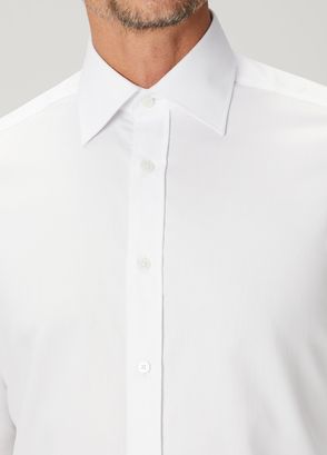 Beymen Bes Custom Fit Beyaz Gömlek - 7