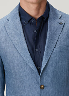 Beymen Club Mavi Keten Ceket - 7