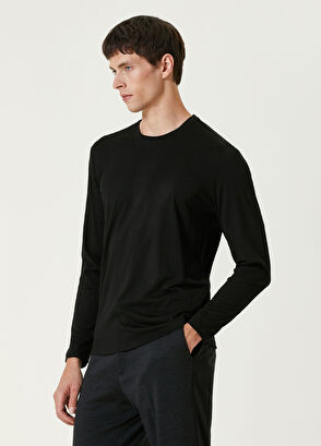 Maurizio Baldassari Black Long Sleeve Wool T-shirt - 3