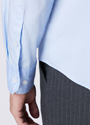 Beymen Club Comfort Fit Light Blue Poplin Shirt - 7