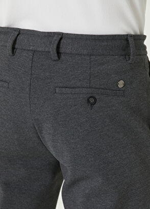 Beymen Club Gri Beli Kordonlu Nervürlü Örme Spor Pantolon - 5