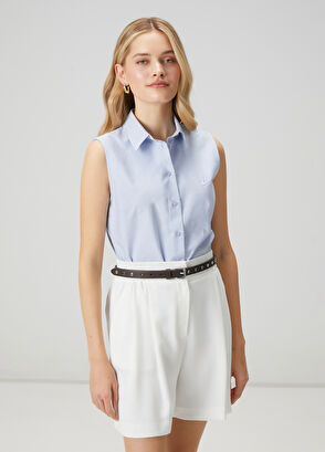 Beymen Club Mavi Kolsuz Oxford Gömlek - 4