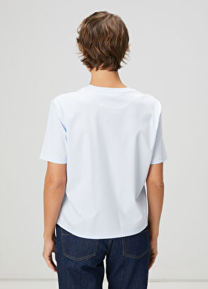 Beymen Club Açık Mavi Basic T-shirt - 5