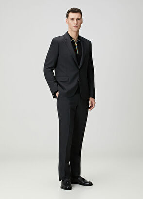 Antrasit Yün Takım Elbise - Görsel 4